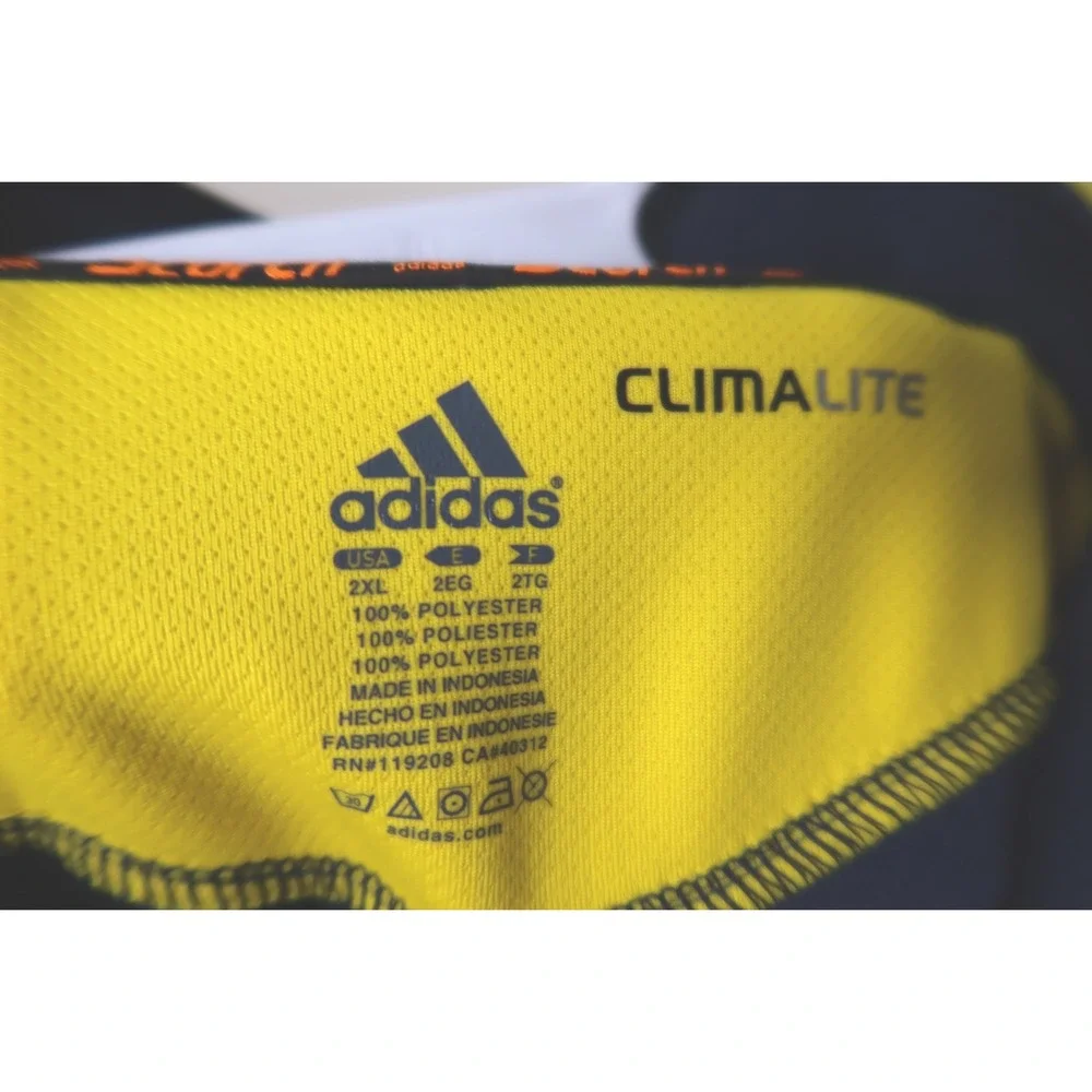 Adidas Michigan Wolverines Quarter Zip Pullover Navy Yellow Mens XL Excellent